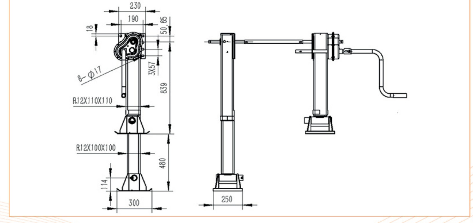 SF110W1A-430 Dimensions