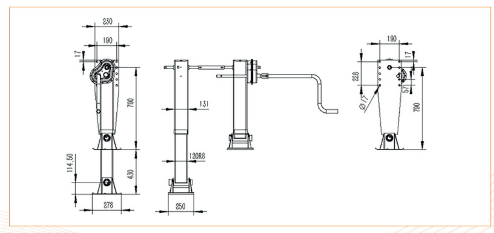 SF130UW1C-430 Dimensions