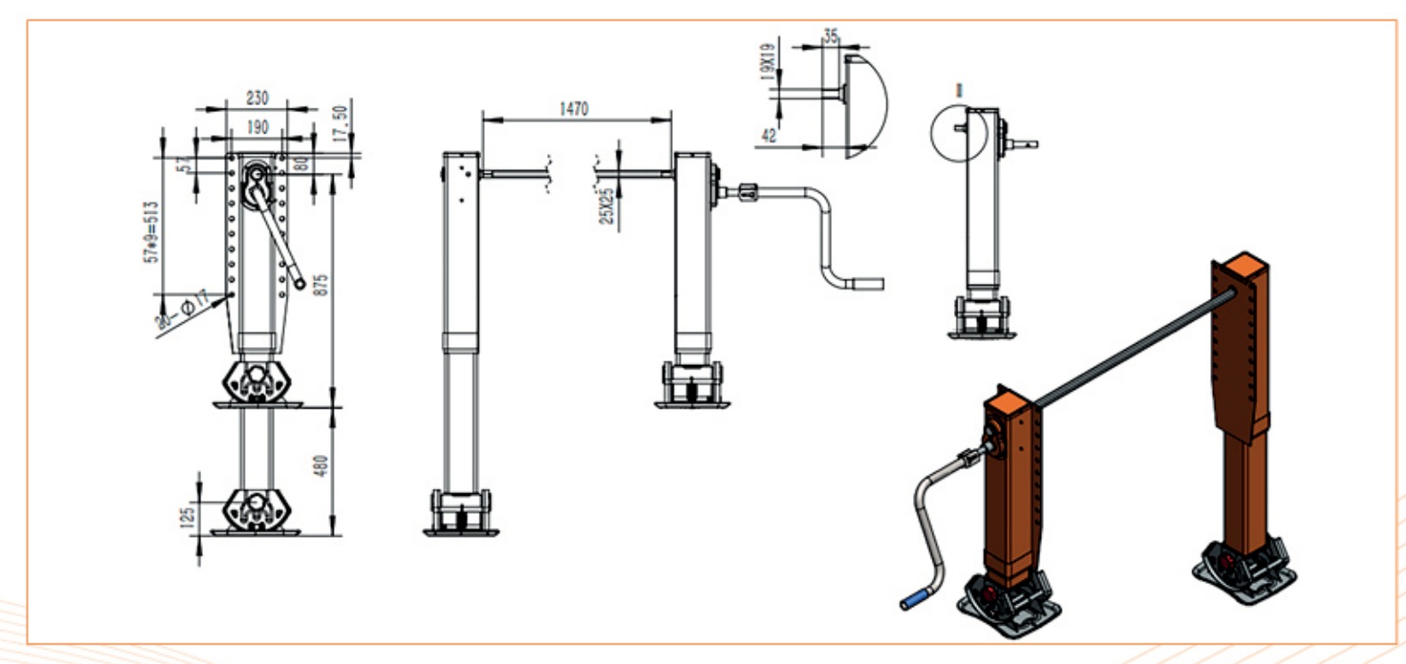 SF130W2H-480 Dimensions